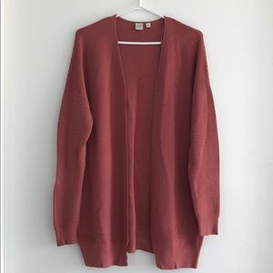 Ribbed cardigan